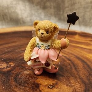 Enesco Cherished Teddies Little Twinkle January Birthstone Bear Figurine